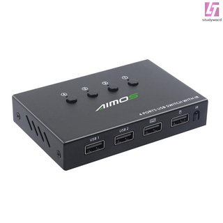 Aimeos Usb Switcher Selector con control Remoto 4 pzs Sharing 4 Dispositivos Usb Kvm Interruptor Adaptador Para impresora De Mouse Teclado