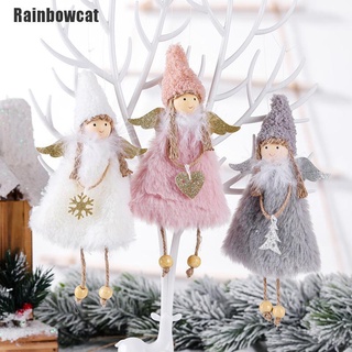 rainbowcat~ adornos de navidad ángel felpa muñeca colgante árbol de navidad decoración fiesta