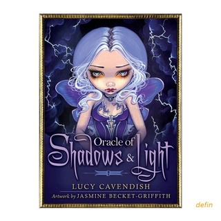 defin Oracle of Shadows and Light Full English Family Party Board Game 45 Cards Deck Tarot Divination Fate Cards