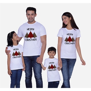 feliz navidad mamá papá y niños camiseta fiesta ropa familia coincidencia moda tops camisetas