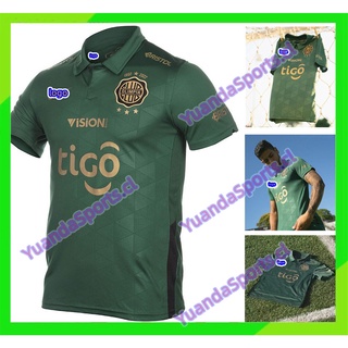 Club Olimpia 2022-2023 Tercera Camiseta De Fútbol Verde De Visitante