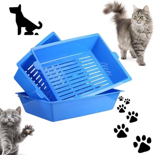 *AS* Cat Bedpans Semi Closed Anti-splash Cat Toilet Cat Litter Box Pet Supplies