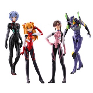 4 Unids/set Neon Genesis Evangelion Ayanami Rei Makinami Asuka Figura De Acción Juguete