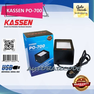 Impresora electrónica 2D OMNI escáner de código de barras Cassent PO-700 caja de pago escáner USB DANA (1)