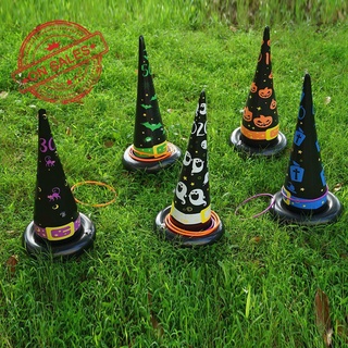 Halloween inflable mágico sombrero forma anillo Tricky juguete educativo niños L9P1
