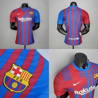 Ready Stock ! Nike ! 21-22 Barcelona Jersey Home Pure cotton Breathable Comfortable Home Football Jersey Football Jersi Championship Jersey