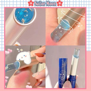 Sailor Moon Lápiz labial Natural de cambio de temperatura/reparación hialurónica Reduce las líneas finas de labios bálsamo labial hidratante/tinte labial de larga duración/brillo labial nutritivo/regorde labios/maquillaje de cuidado de labios