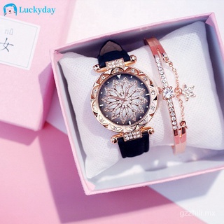 🙌 Casual cuarzo diamante flor relojes mujeres impermeable analógico relojes moda accesorios regalo f2d6