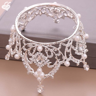lujo grande círculo completo diamantes de imitación reina princesa tiara y corona novia tocado boda pelo joyería accesorios (5)