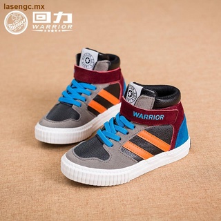 Pull back children s shoes Pull back children s sports shoes boys high-top wear-resistant spring and autumn girls comfortable and breathable casual shoes