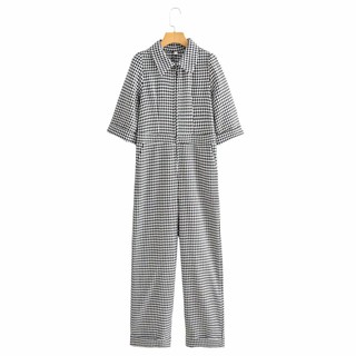 Pijama de mujer motivo/traje de juego de las mujeres largo estilo coreano/Houndstooh mono mono