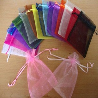 wenda bolsas de caramelo de navidad fiesta organza bolsas de regalo joyería de lujo 50pcs boda favor bolsas de embalaje/multicolor (8)