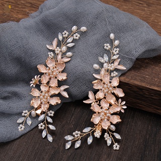 Xefd peine Para cabello De aleación con Flores/peine De perlas/accesorios Para el cabello Decorativo Para novia