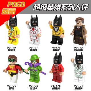 Batman Riddler Minifigures Robin Superhero bloques de construcción niños Lego juguetes PG8046