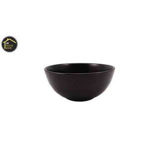 Hae Moon Black - cuenco de cerámica (6 pulgadas), color negro