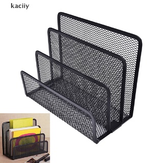 kaciiy - estante de almacenamiento de archivos de malla negra, organizador de bandejas, escritorio, mx