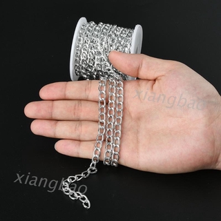 10mk 1 rollo de aluminio trenzado cadenas para bricolaje joyería collares pulseras material