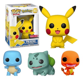 Funko Pop Pokemon PVC Figura De Acción Pikachu Bulbasaur Charmander Squirtle Juguetes Para Niños