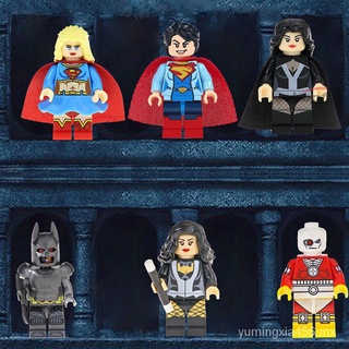 【 hot sale 】compatible con legoing marvel minifigures juguete dc película superman supergirl zatanna bloques de construcción juguetes para niños