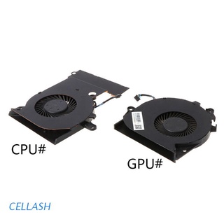 Cellash Black Metal Replaced Laptop GPU CPU Cooling Fan for HP OMEN 15-CE 17-AN Cooler Fan