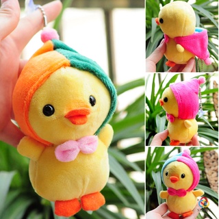 Cute Animal Chick Shape Toy Soft Stuffed Plush Doll Hoodie Baby Plush Chick with Little Tie Gift for Kids Boy Girl