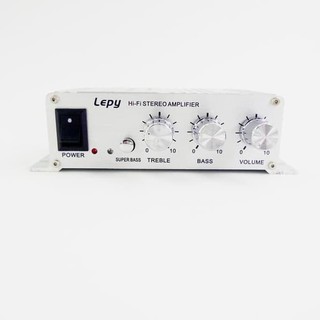 Top Lepy Hifi Mini amplificador estéreo agudos Bass Booster - Lp-268 - plata