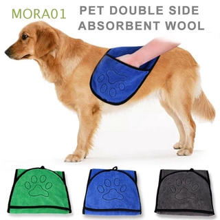MORA01 con toalla de bolsillo Super microfibra productos para perros manta absorbente mascotas suministros gato ducha secado toallas de baño/Multicolor