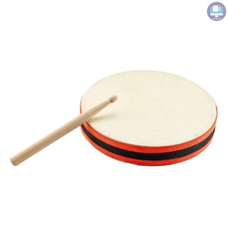 8 pulgadas tambor de mano Musical percusión tambor de madera marco Bodhran con mazo