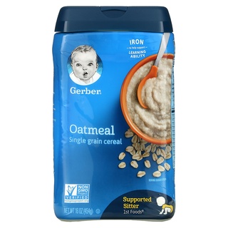 Gerber Cereal de avena de un solo grano para bebé, 16 onza
