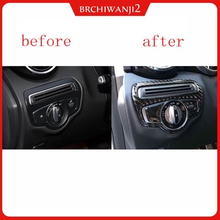 Headlight Switch Frame Cover Trim Sticker For Benz C Class W205 C180 C200