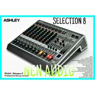 Ashley SELECTION 8 mezclador de grabación BLUETOOTH