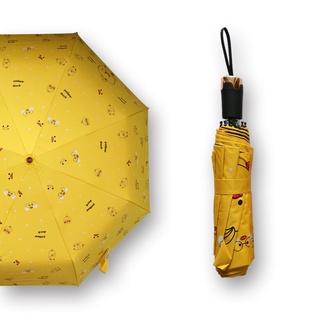 Completo Automático Paraguas De Tres Pliegues Plegable Soleado Protector Solar anti Ultravioleta Dibujos Animados Femenino Estudiante Versión Coreana Doble Paraguas11.18 (6)