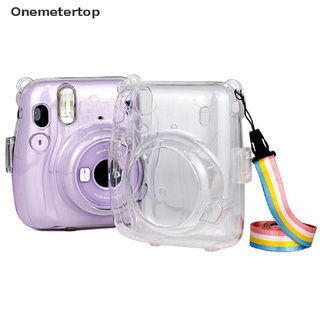 [Onemetertop] For Instax Mini 11 Camera Bag Portable Transparent Camera Bag Case With Strap . (1)