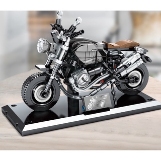 mytopshop 262pcs motocicleta bicicleta latte technic moc bloque de construcción modelo de ladrillo juguetes set de regalo niños compatibles con lego