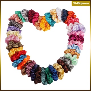 [luwm] 100 piezas de lazos elásticos para el cabello, bandas de goma para el cabello, colorido para niñas, mujeres, colas de caballo