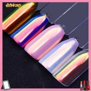 Daixiong Glitter uñas arte cromo polvo efecto espejo pigmento DIY magia manicura decoración