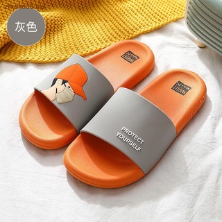 Zapatillas moda de verano para hombre ropa exterior desodorante antideslizante de suela gruesa parejas casa dormitorio baño baño sandalias y zapatillas mujer verano
