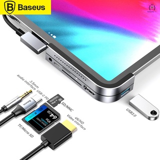 Ba Baseus multifuncional Type-C HUB convertidor USB C HUB a USB para iPad Pro tipo C HUB para MacBook Pro Docking Station Multi 6 puertos USB