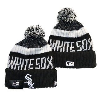 mlb beanies 2205 chicago blanco sox beanie sombrero negro viernes roupa bonnie woolen sombreros de punto invierno para hombres mujeres y907