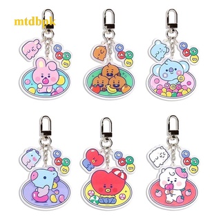 cute cartoon Kpop Acrylic Keychain SUGA JIMIN Cute Keyring Key Chain
