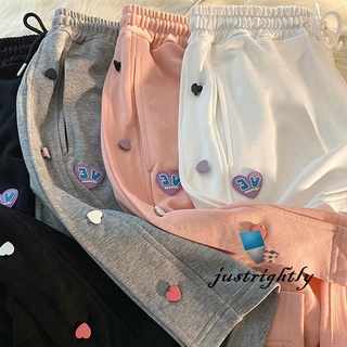 Pantalones cortos de mujer jry wanita, patrones de letras de corazón, pantalones cortos de cintura alta con cordón para el verano, blanco/negro/rosa