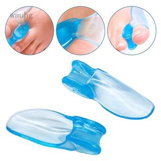 Transparent blue toe separator pad hallux correction valgus separator