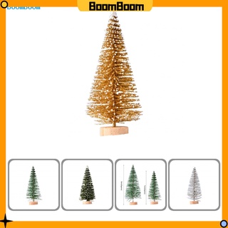 Boomboom Base estable miniatura árbol de navidad escritorio miniatura árbol de pino vibrante para navidad