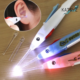 ka fish earpick luz led removedor de cera de oreja herramienta de limpieza rápida segura limpiador indoloro
