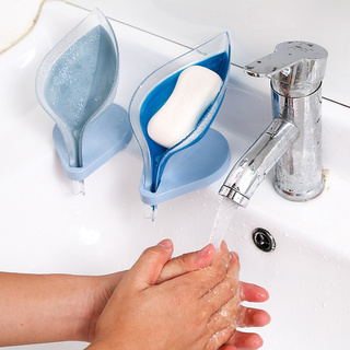 Hoja de drenaje de jabón plato sin perforación de silicona ventosa de baño