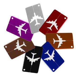 Etiqueta de equipaje de aleación de aluminio FF equipaje de viaje etiqueta avión nombre dirección etiqueta etiqueta