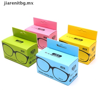 JIA 30Pcs Reusable Anti-Fog Wipes Glasses Moistened Antifog Lens Cloth Defogger Tool .