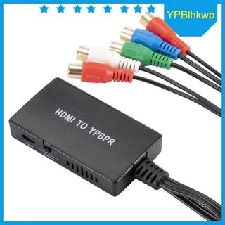 1080p hdmi a componente vídeo ypbpr rca convertidor escalador adaptador r/l salida de audio con cable de vídeo para ps3 reproductor de dvd enchufe