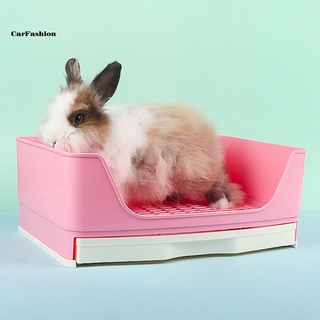 Carro | Caja De malla Para mascotas De conejo Contra salpicaduras con cajón De esquinas (7)