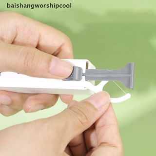 [baishangworshipcool] Portable Automatic Toothpicks Holder Floss Storage Box For Flosser Picks New Stock